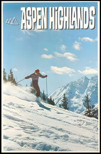 Aspen Ski Adventure: Photorealistic Travel Poster PosterGoat