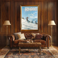 Aspen Ski Adventure: Photorealistic Travel Poster PosterGoat