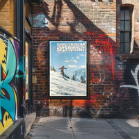 Aspen Ski Adventure: Photorealistic Travel Poster PosterGoat