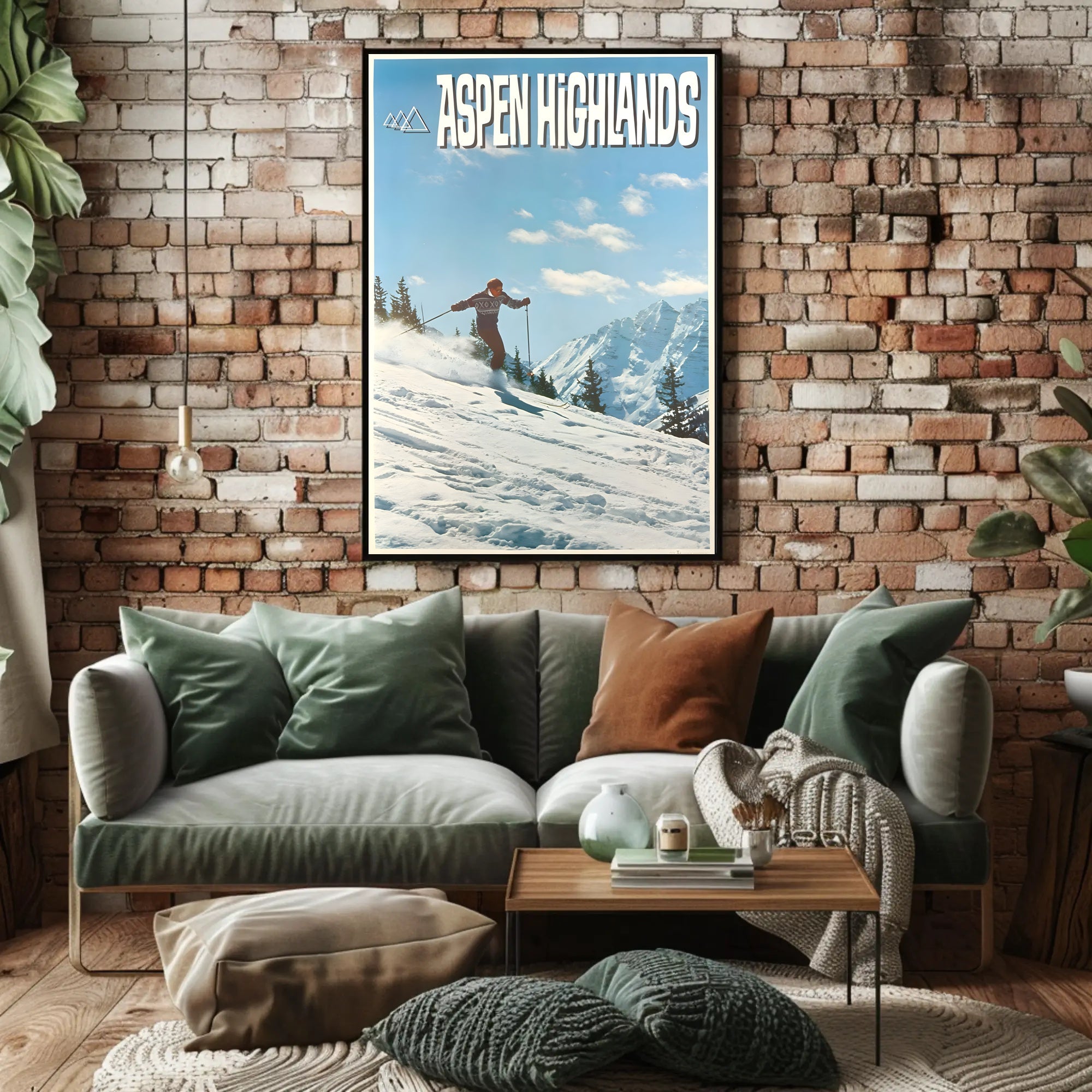 Aspen Ski Adventure: Photorealistic Travel Poster PosterGoat