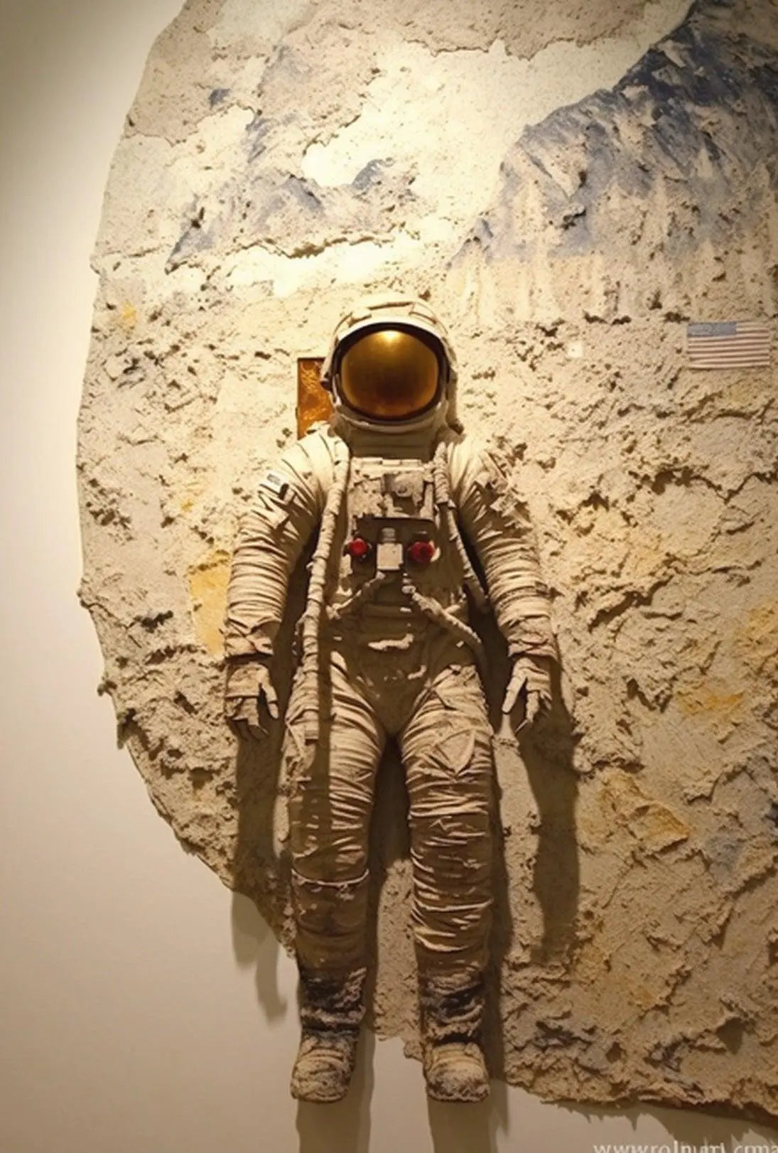 Astronaut Adventure Lunar Exploration Futuristic Sci-Fi Poster PosterGoat