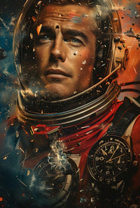 Astronaut Adventure: Timeless Exploration Futuristic Sci-Fi Poster PosterGoat