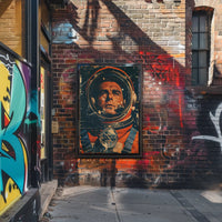 Astronaut Journey Through Time Historical Poster PosterGoat