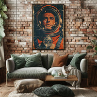 Astronaut Journey Through Time Historical Poster PosterGoat