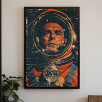 Astronaut Journey Through Time Historical Poster PosterGoat