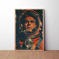 Astronaut Journey Through Time Historical Poster PosterGoat
