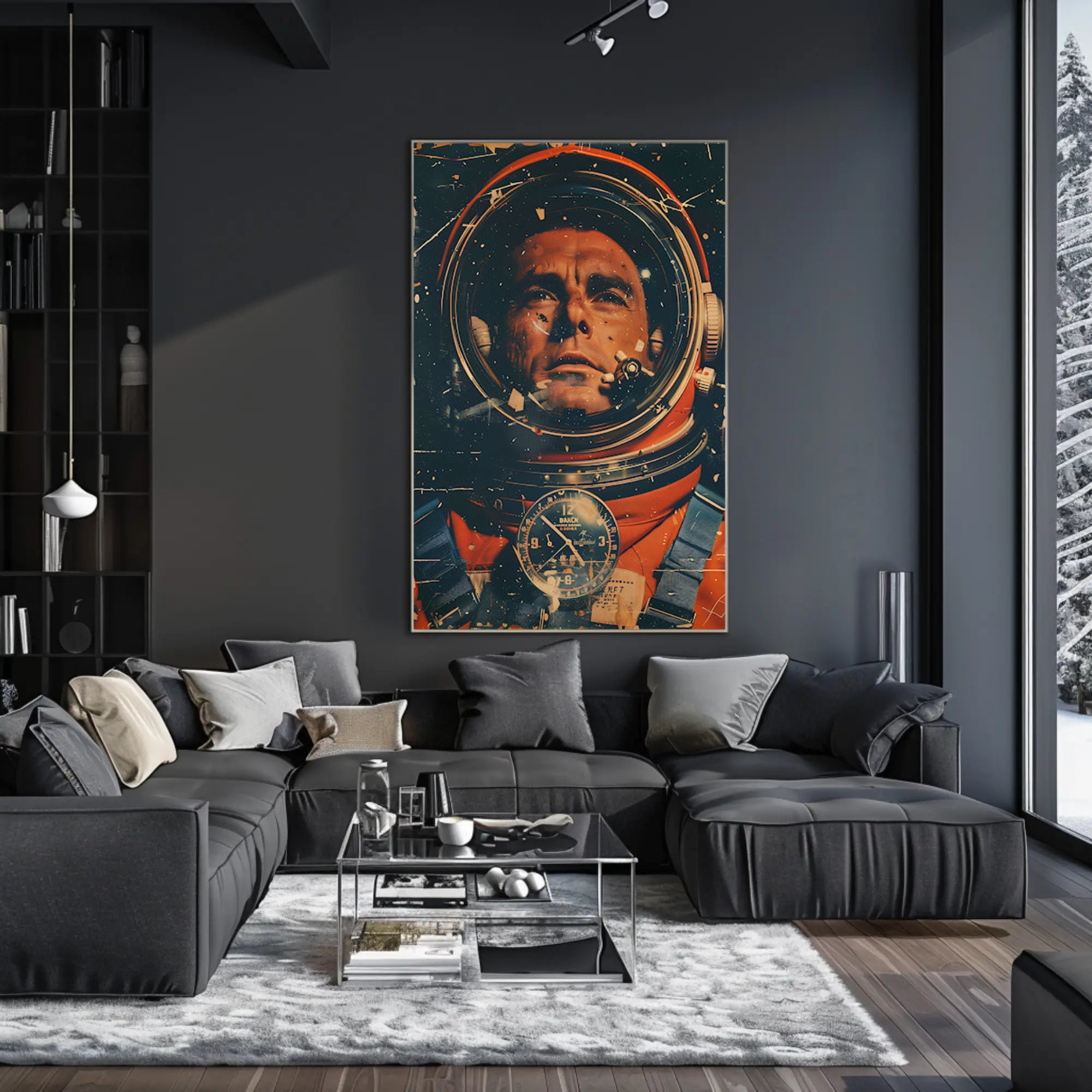 Astronaut Journey Through Time Historical Poster PosterGoat