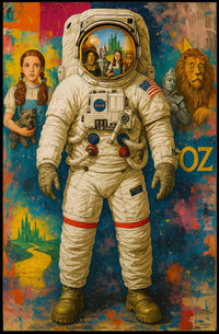 Astronaut Oz Scenes Artistic Pop Culture Poster PosterGoat