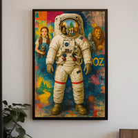 Astronaut Oz Scenes Artistic Pop Culture Poster PosterGoat