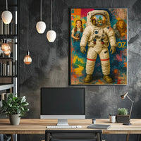 Astronaut Oz Scenes Artistic Pop Culture Poster PosterGoat