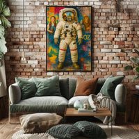 Astronaut Oz Scenes Artistic Pop Culture Poster PosterGoat