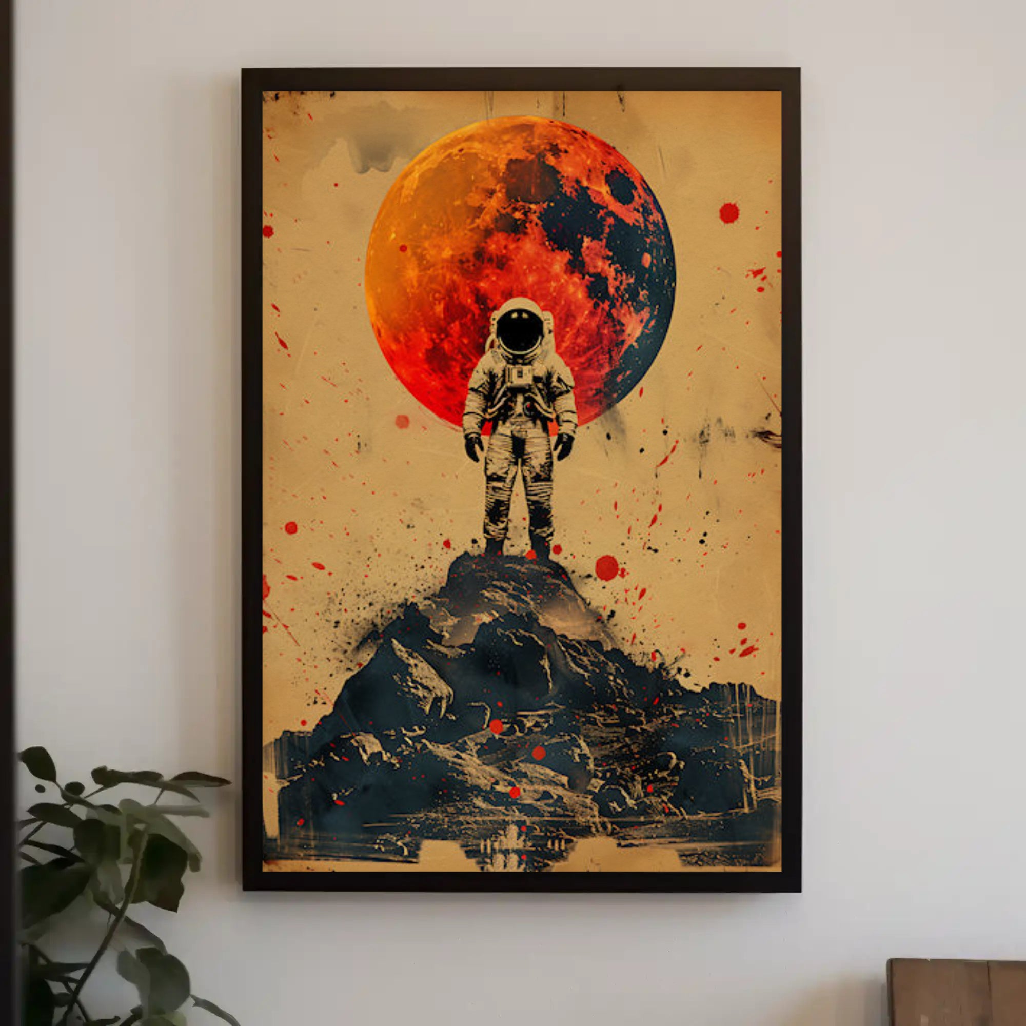 Astronaut on Cosmic Adventure Futuristic Sci-Fi Poster PosterGoat