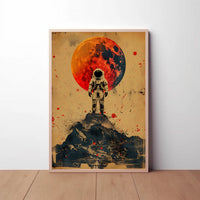Astronaut on Cosmic Adventure Futuristic Sci-Fi Poster PosterGoat