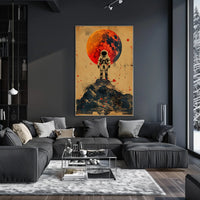 Astronaut on Cosmic Adventure Futuristic Sci-Fi Poster PosterGoat