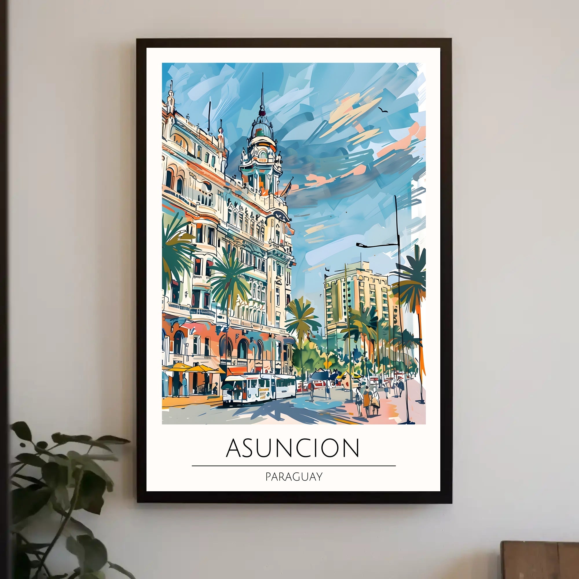 Asuncion Cityscape Poster PosterGoat