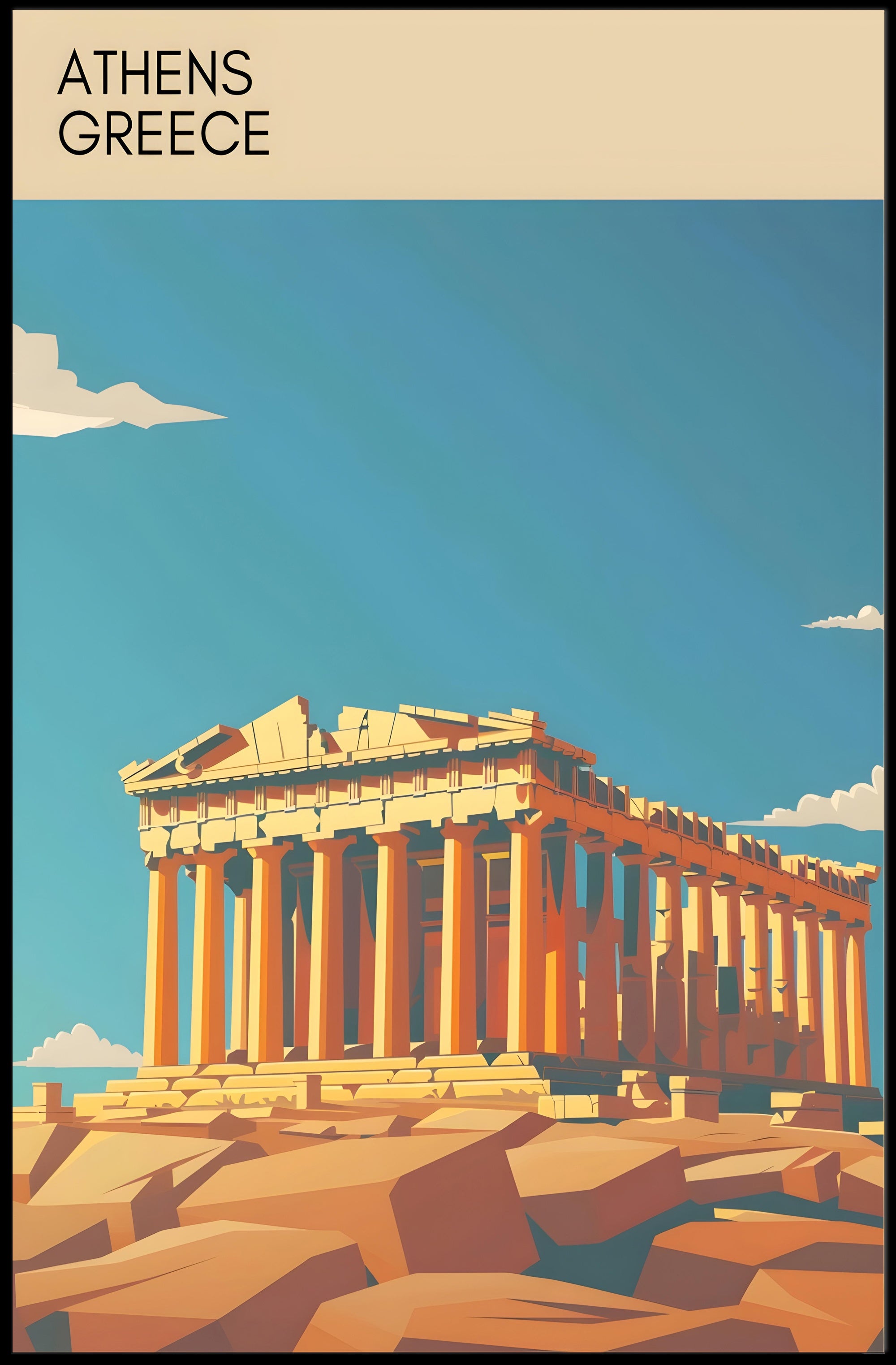 Athens, Greece Poster PosterGoat