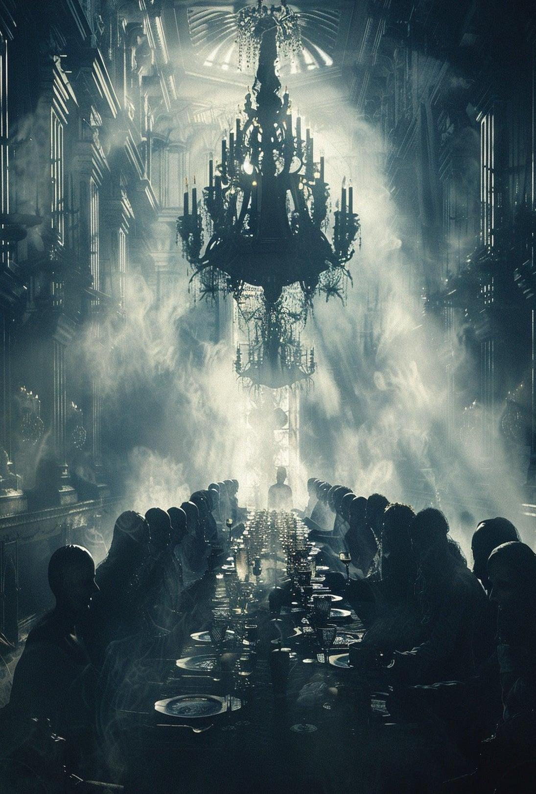 Atmospheric Victorian Gothic Scene: Cultural or Heritage Poster PosterGoat