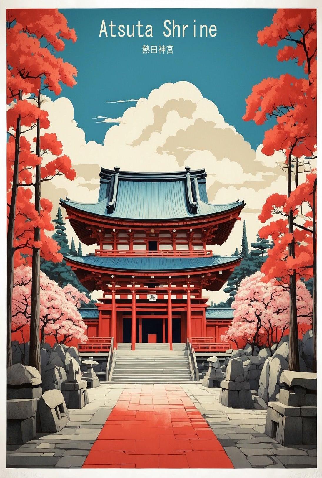 Atsuta Shrine Tranquility: Cultural Heritage Poster PosterGoat