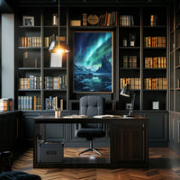 Aurora Borealis Arctic Landscape Art Print - National Park Poster PosterGoat