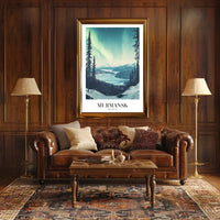 Aurora Over Murmansk Scenic Travel Poster PosterGoat