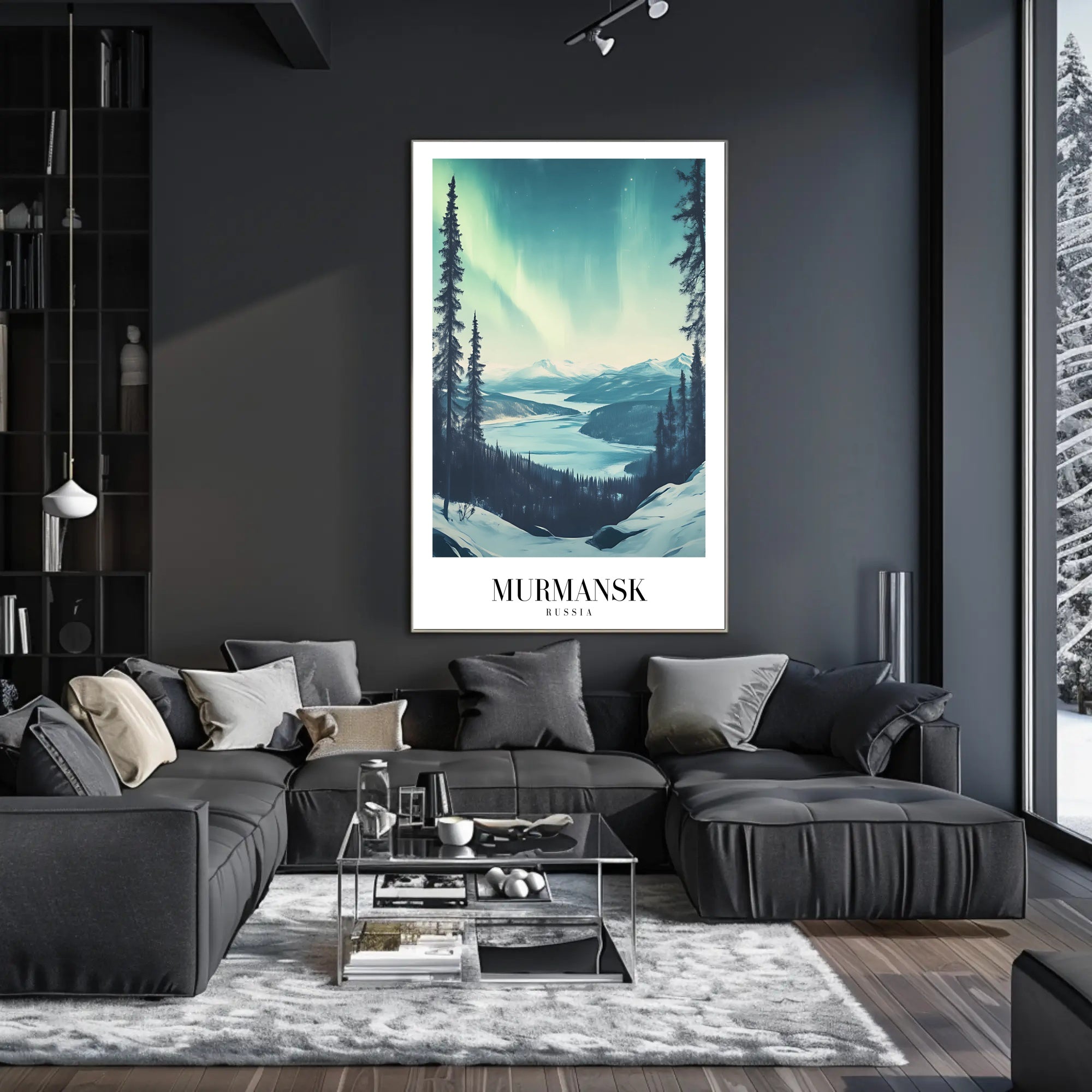 Aurora Over Murmansk Scenic Travel Poster PosterGoat
