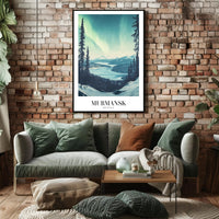Aurora Over Murmansk Scenic Travel Poster PosterGoat