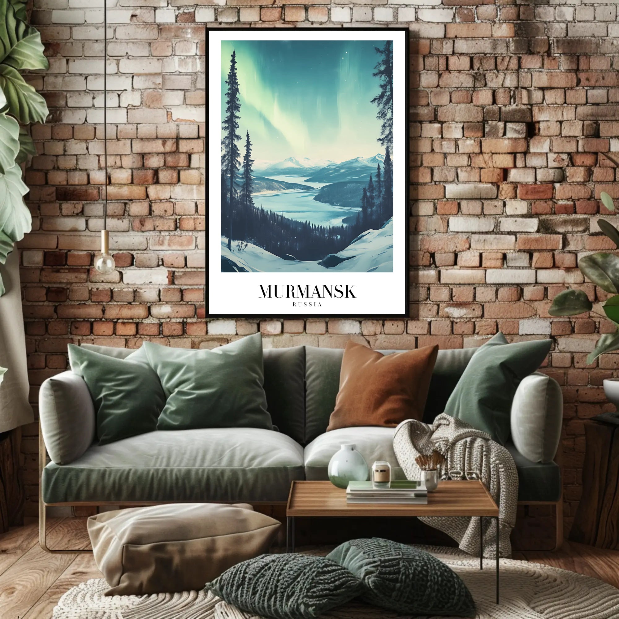 Aurora Over Murmansk Scenic Travel Poster PosterGoat