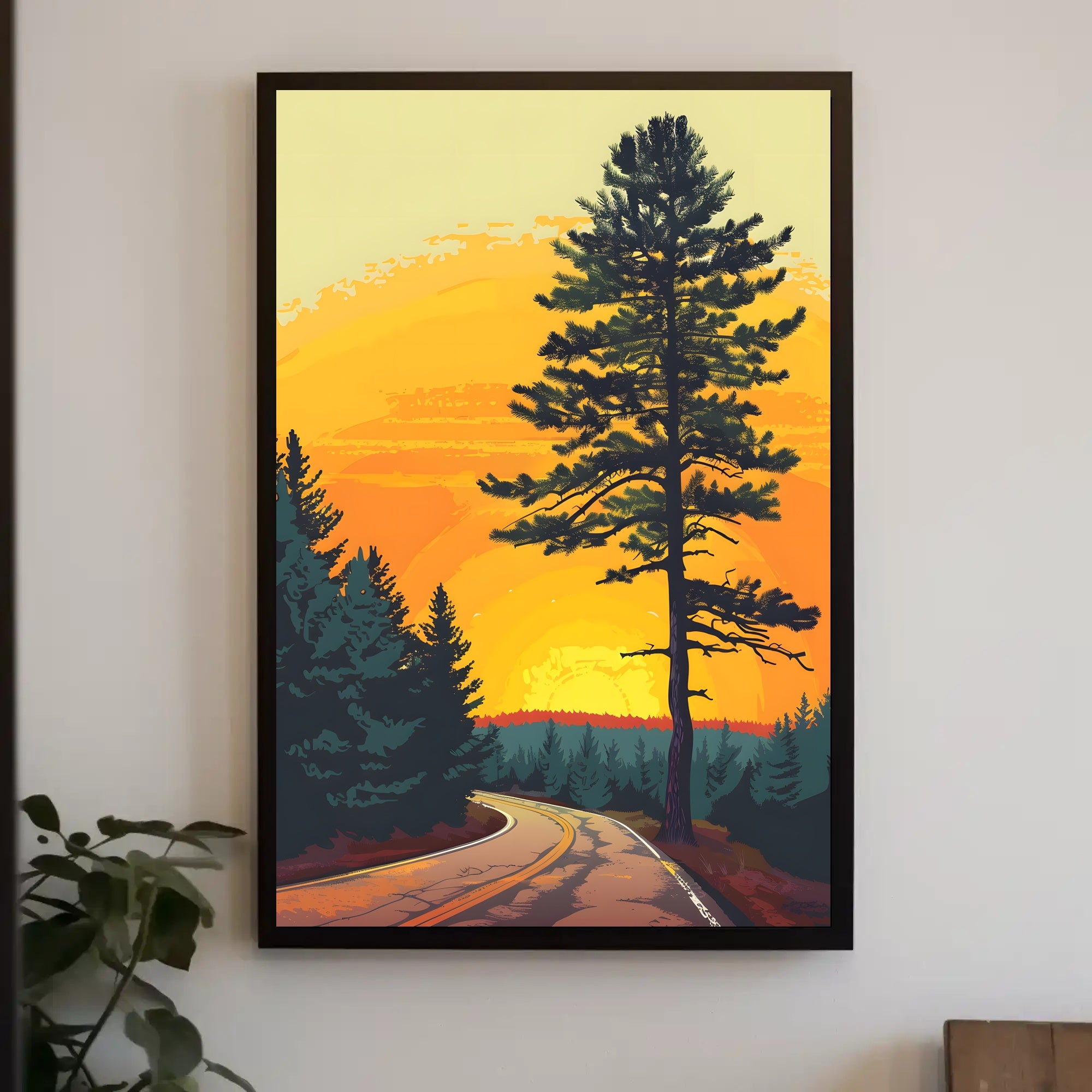 Autumn Forest Path Fine Art Print PosterGoat