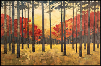 Autumn Forest Tranquility Abstract or Artistic Poster PosterGoat