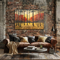 Autumn Forest Tranquility Abstract or Artistic Poster PosterGoat