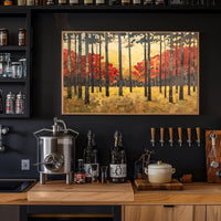 Autumn Forest Tranquility Abstract or Artistic Poster PosterGoat