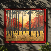 Autumn Forest Tranquility Abstract or Artistic Poster PosterGoat