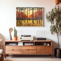 Autumn Forest Tranquility Abstract or Artistic Poster PosterGoat