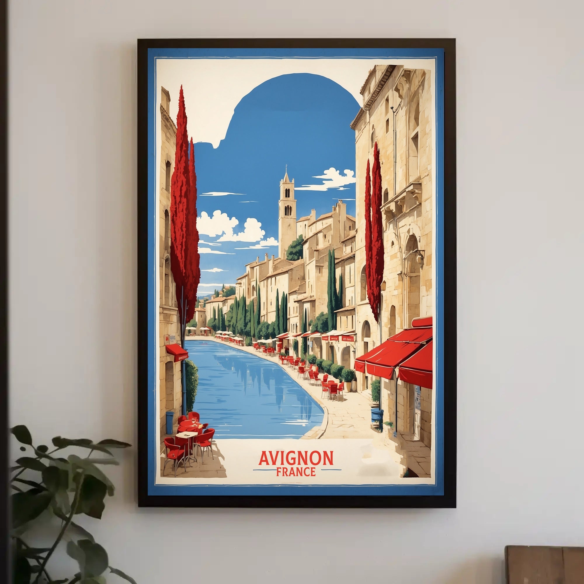 Avignon's Vintage Charm: Classic Travel Poster PosterGoat