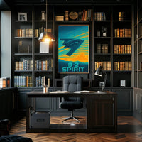 B-2 Spirit Stealth Bomber Aviation Art Military Recruitment Poster PosterGoat