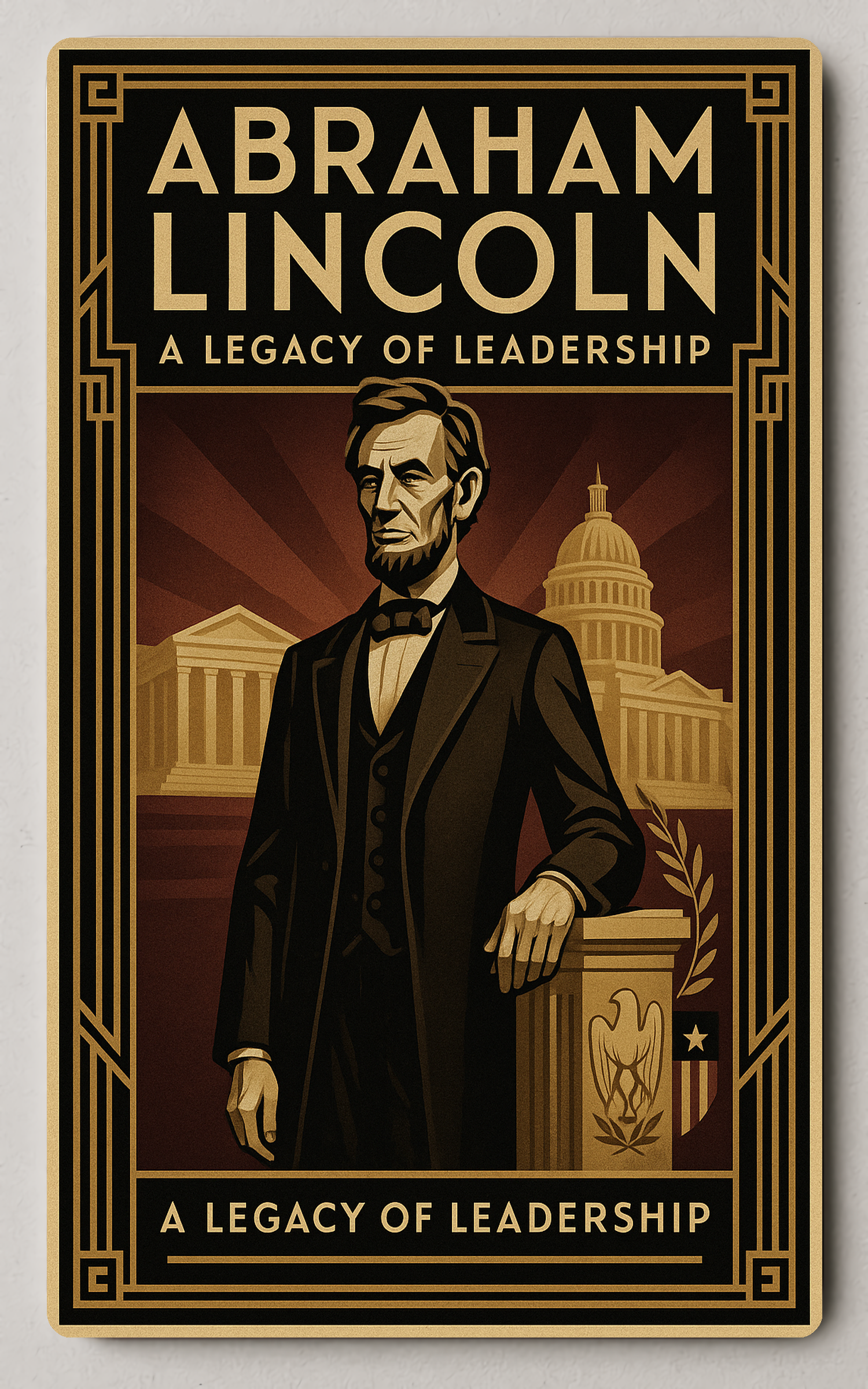 Abraham Lincoln A Legacy of Leadership - Trading Card PosterGoat