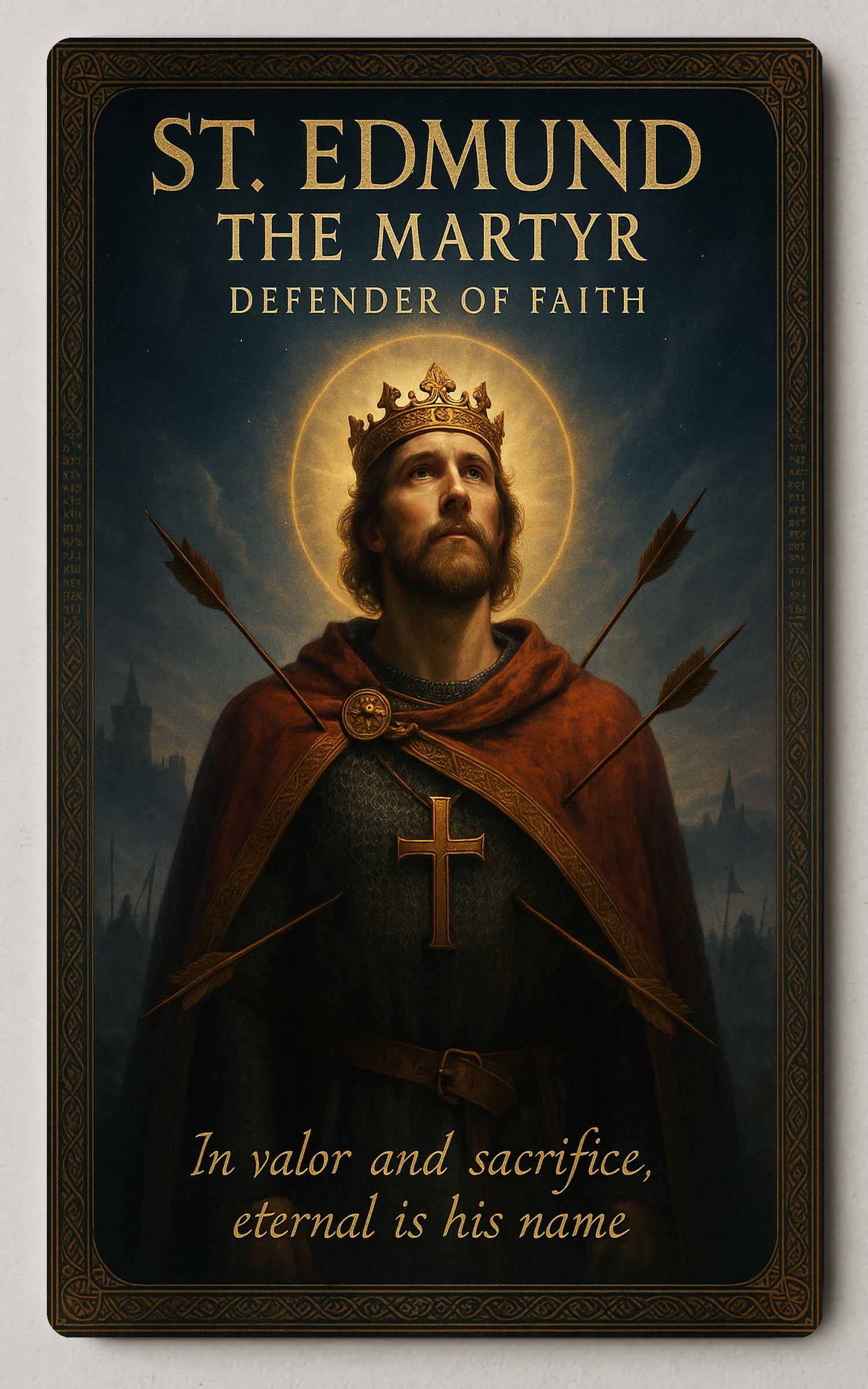 St. Edmund the Martyr - Trading Card PosterGoat