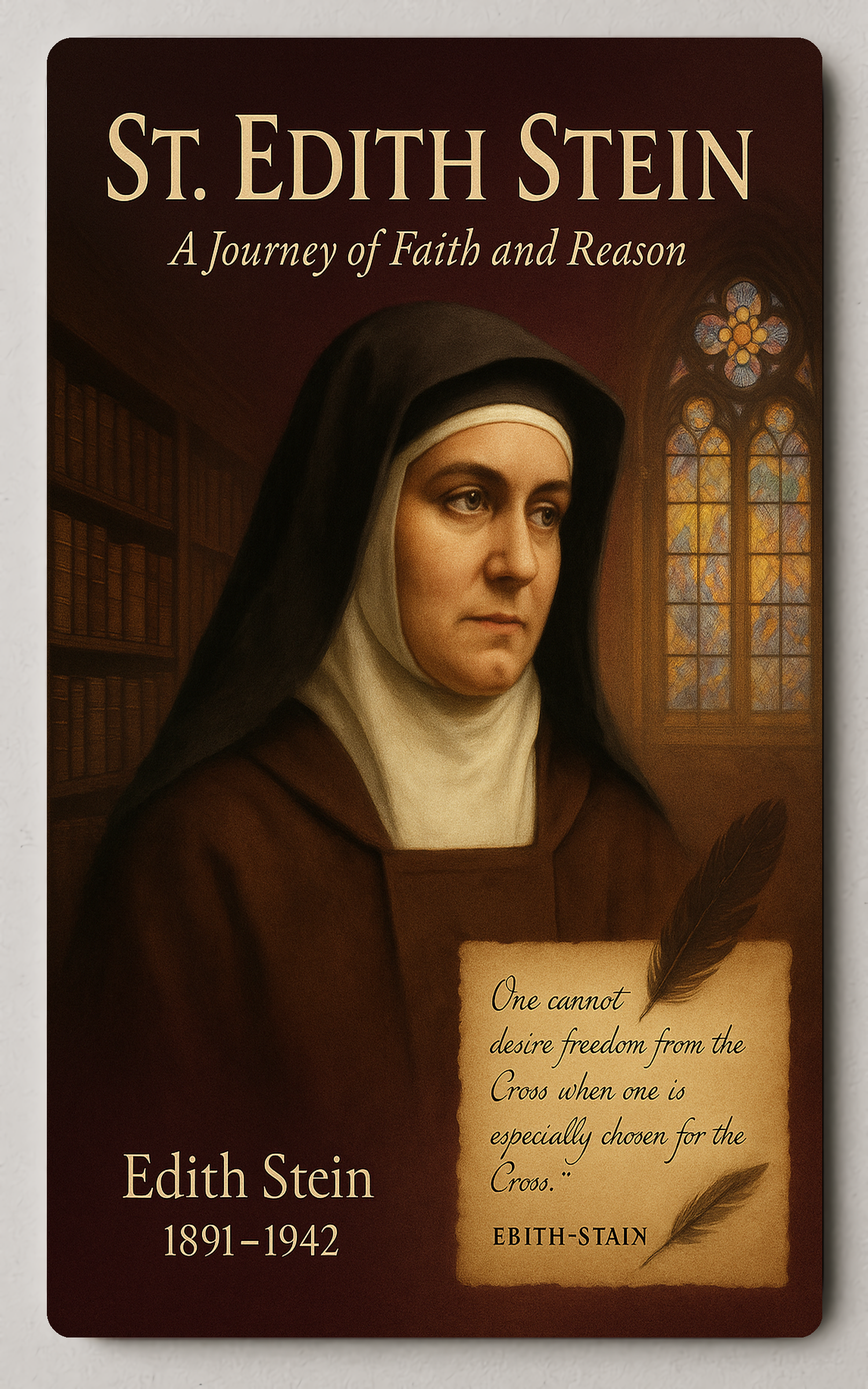 St. Edith Stein A Journey of Faith and Reason - Trading Card PosterGoat