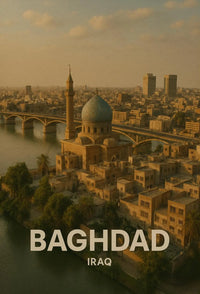 Baghdad Middle Eastern Heritage Travel Poster PosterGoat