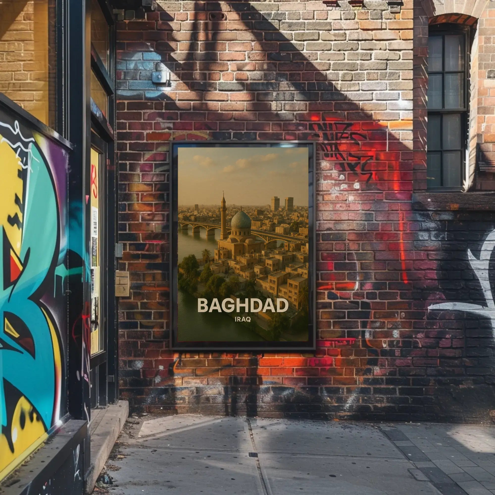 Baghdad Middle Eastern Heritage Travel Poster PosterGoat