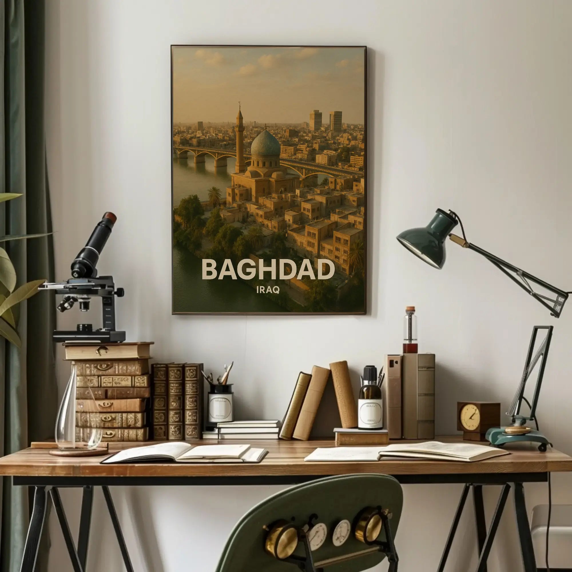 Baghdad Middle Eastern Heritage Travel Poster PosterGoat