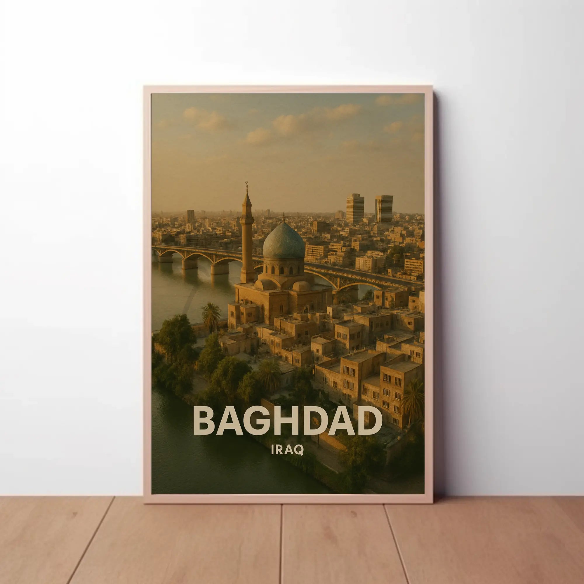 Baghdad Middle Eastern Heritage Travel Poster PosterGoat
