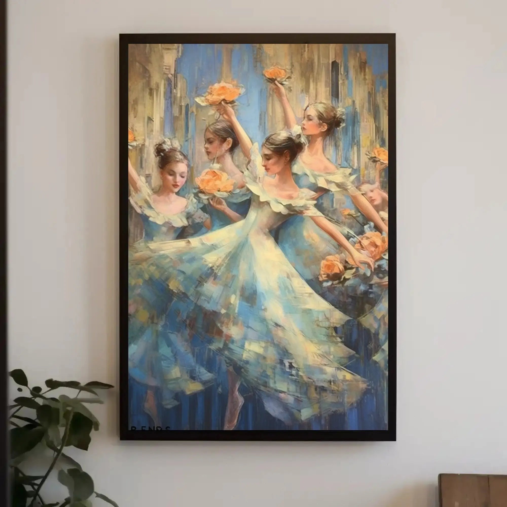 Ballet Elegance Impressionistic Poster - Artistic or Pop Culture Poster PosterGoat