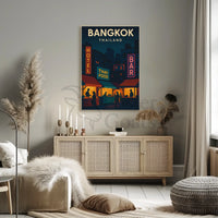 Bangkok Nightlife Adventure Travel Poster PosterGoat