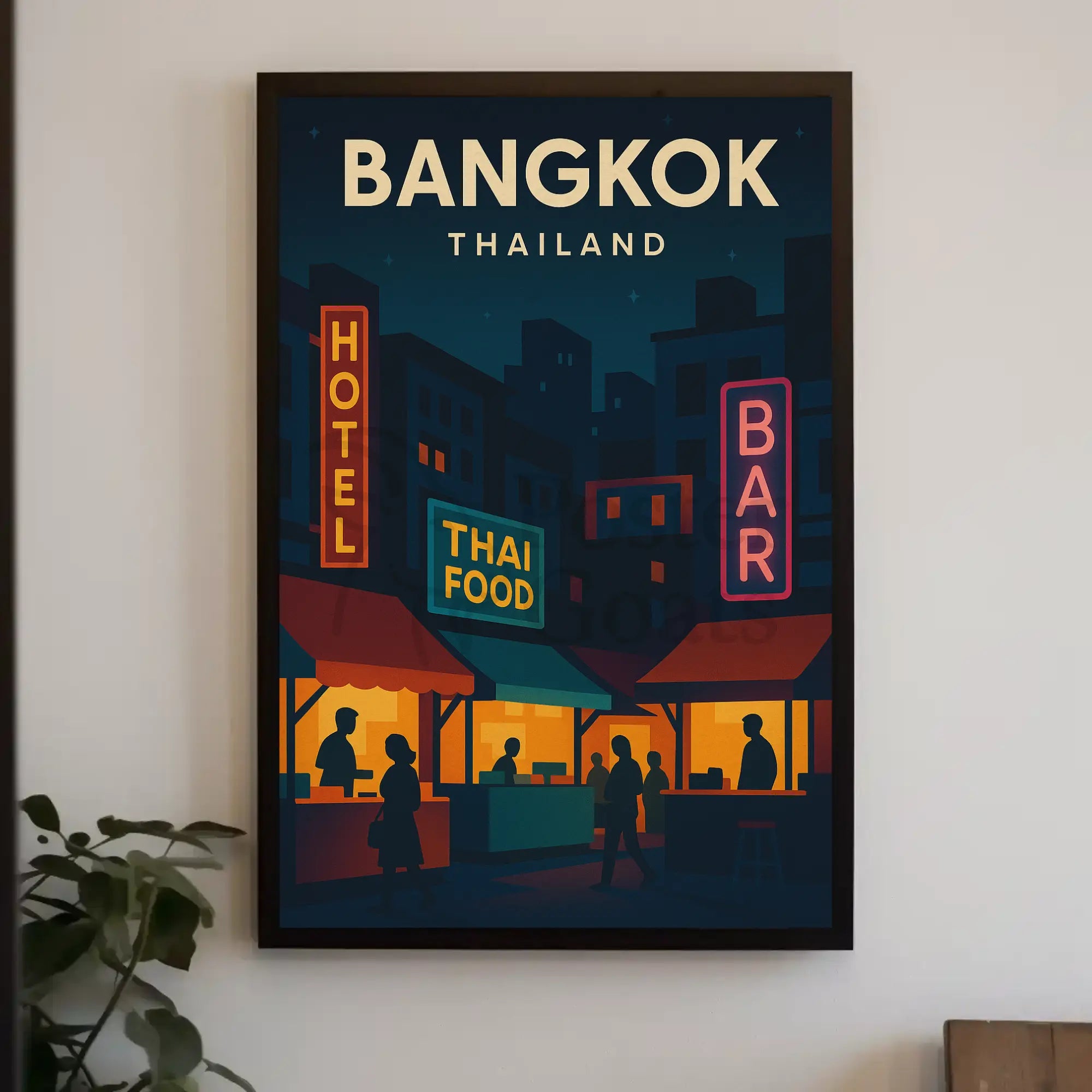 Bangkok Nightlife Adventure Travel Poster PosterGoat