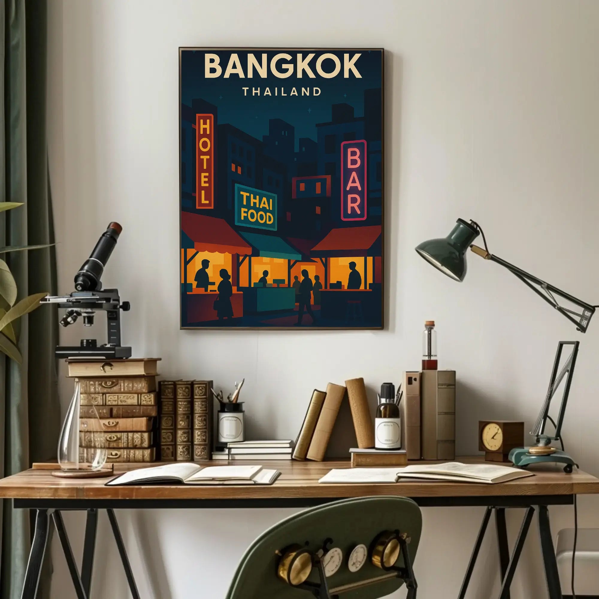 Bangkok Nightlife Adventure Travel Poster PosterGoat