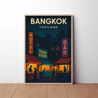 Bangkok Nightlife Adventure Travel Poster PosterGoat