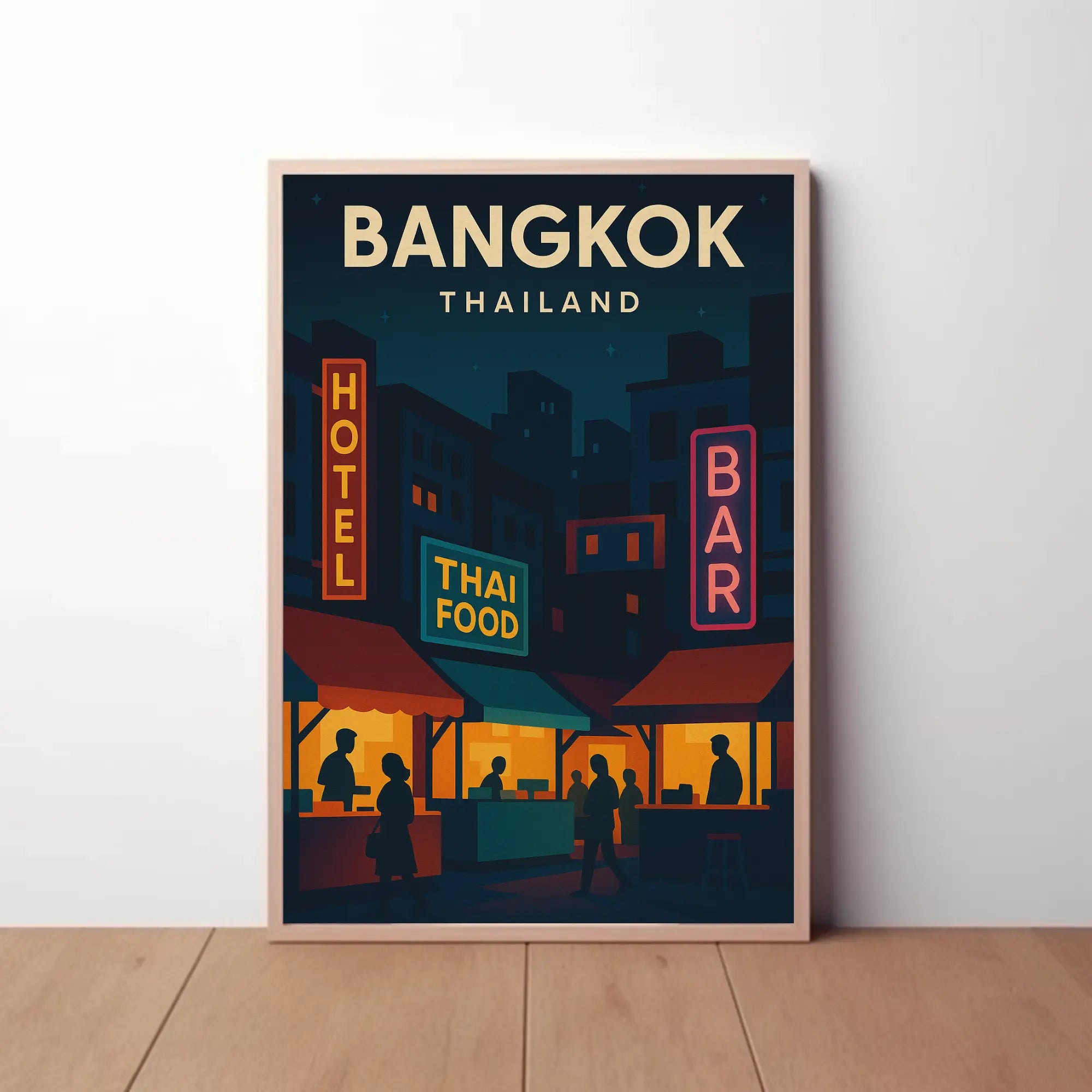 Bangkok Nightlife Adventure Travel Poster PosterGoat