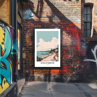 Bar Harbor Scenic Vintage Travel Poster PosterGoat