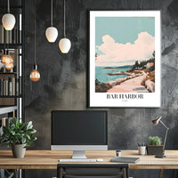 Bar Harbor Scenic Vintage Travel Poster PosterGoat